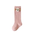 thumbnail image 4 of Cozy Kids Crew Socks with Adorable Bear Design, Soft Warm Wool Thermal Socks for Toddlers Boys Girls, Thick Long Winter Boot Socks, 6 Pairs, 4 of 7