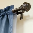 thumbnail image 4 of Lumino 1" and 5/8" Oil Rubbed Bronze Somerset Knob Adjustable Double Curtain Rod Set, 42"-120", 4 of 5