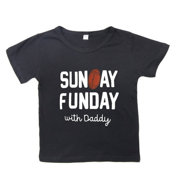 Tiijoy Toddler Boys Rugby Football Letter Print T-Shirt Short Sleeve Active T Shirt, Sizes 2-3