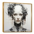 thumbnail image 2 of Designart "Streamlined Robotic Essence I" Robots Floater Framed Wall Art Living Room, 2 of 5