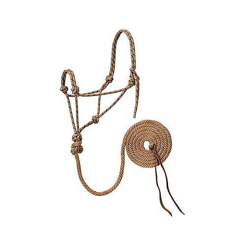 Weaver Diamond Braided Rope Halter Tan/Dark Brown
