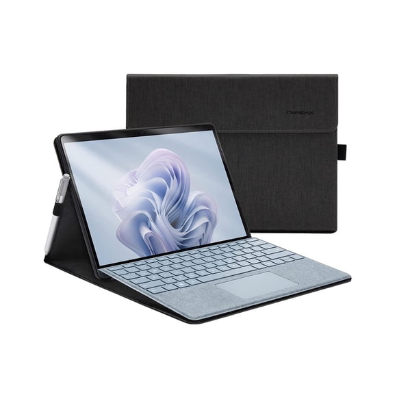 Omnpak Microsoft Surface Pro 11/10/9 Case, Lightweight Protective, Multiple Angle, Stylus Holder, Designed for Surface 11th Edition AI 2024/Pro 9 5G 13" 2022, Compatible