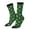 2 Black-1, variant on green Christmas Element Print Adult Socks for Men & Women,Calf Socks, Ankle Socks,Boots Socks,Breathable Casual Sock,Unisex Crew Socks