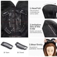 thumbnail image 4 of SEGO Clip in Hair Extensions Hair Topper for Women with Thin Air Bangs Synthetic Toupee for Loss Thinning Hair, 4 of 7