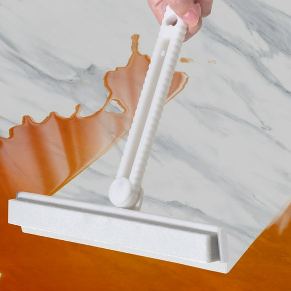 Discount Galore,Multi-Purpose Wiper - Kitchen Countertop, Glass, Auto Glass, Ergonomic Handle for Effective Water Removal, Dirt Cleaning, Versatile Household Wiper, | Plastic, White-832 $BS$3