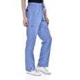 thumbnail image 5 of Marilyn Monroe Womens Stretch Eight-Pocket Straight Leg Scrub Cargo Pants, 5 of 5