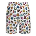 thumbnail image 6 of Naloa Colorful Numbers Men's Beach Shorts, Surfing shorts, Swim trunks, Quick Dry Swim Trunks for Surfing Beach Fun - Small, 6 of 9