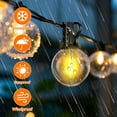 thumbnail image 5 of DAYBETTER 100FT Solar Outdoor String Lights, with 50 G40 Shatterproof Bulbs,Solar Powered, Waterproof Hanging Lights for Patio Garden Decor, 5 of 6