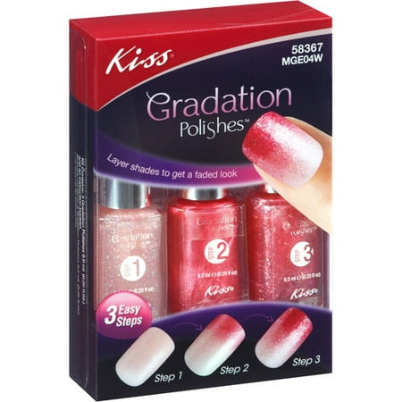 Kiss Gradation In Freeze Frame Nail Polish Kit, 3 pc