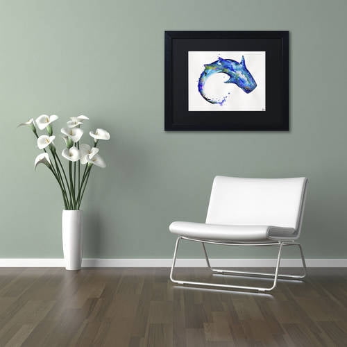 Trademark Fine Art 'Celestial' Canvas Art by Marc Allante, Black Matte, Black Frame