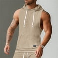 thumbnail image 6 of Afdoent Mens Tank Tops Men's Slim Sleeveless Lightweight Hoodie Sweatshirt Vest Hoodie Breathable, 6 of 9