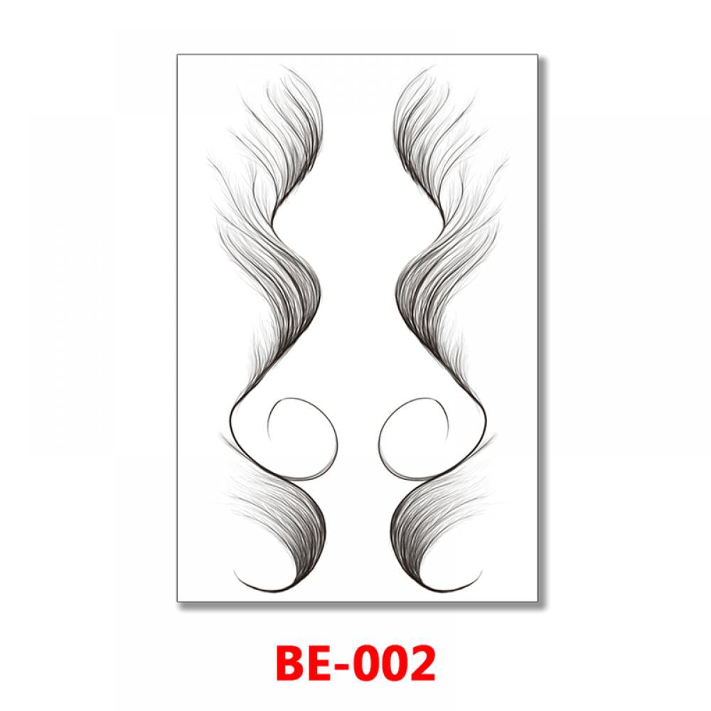 Onpep 8 Styles Baby Hair Tattoo Stickers 8 Pairs Temporary Bangs Tattoos  Edges DIY Hairstyling Tattooing Template Curly Hair Stickers Waterproof