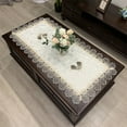 thumbnail image 1 of Luckyn European Embroidered Tablecloth Western Tea Table Runner Coffee Table Flag Rectangle Lace Dust Cover 50*100cm, 1 of 3
