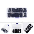 thumbnail image 3 of Caja De 140 Uds M2, Cabeza Redonda De Nailon, Tornillo Cruzado, Tuerca Hexagonal, Kit Surtido De Separadores Macho Y Hembra, Color Negro, 3 of 7