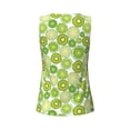 thumbnail image 5 of Gaeub Kiwi Lemon Women's Workout Tank Tops Lightweight Sleeveless Shirts for Women for Athletic Running Tennis Yoga - Large, 5 of 9