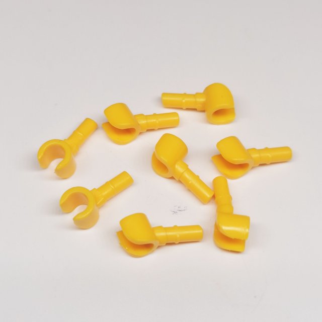 100 Pcs DIY MOC pour 983 Figurines de Construction Pièces pour Partie de Corps Main 09-Jaune 100 Pcs