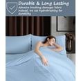 thumbnail image 3 of SHILIU-Microfiber Camper Sheets - 48X75 3/4 Full Bunk - Custom Rv Bed Sheets 4 Piece 1800 Microfiber Set - Light Blue, 3 of 4