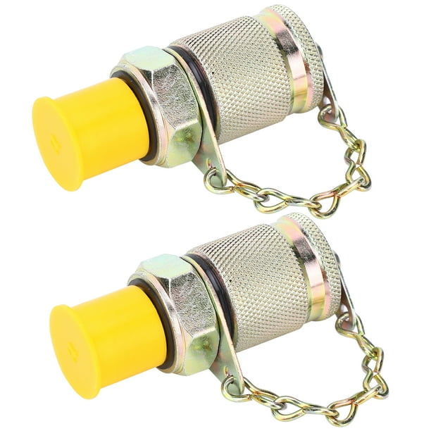 Herramienta de prueba de presión, 2 piezas Adaptador de prueba hidráulica Punto de prueba de alta presión Conector de manguera hidráulica Diseño exquisito
