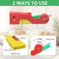 thumbnail image 4 of Automatic threader, a simple sewing machine tool, suitable for hand sewing and machine sewing needles, plastic threader, suitable for the elderly/beginners/DIY sewing crafts, color random.,3Pcs, 4 of 4