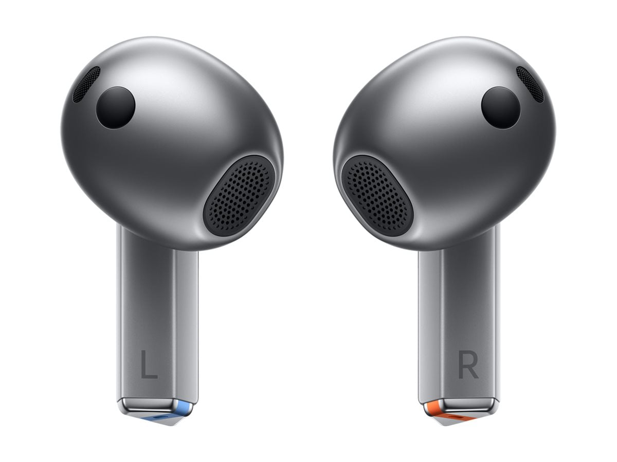 SAMSUNG Galaxy Buds3 (2024, ANC) Water Resistant, AI Real-Time Language Interpreter, True Wireless Bluetooth 5.4 Earbuds, Hi-Fi Sound, Noise Cancelling, Touch Control, International Model (Silver)
