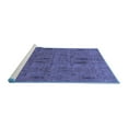 thumbnail image 2 of Ahgly Company Machine Washable Indoor Rectangle Abstract Blue Modern Area Rugs, 4' x 6', 2 of 4