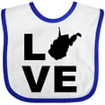 thumbnail image 3 of Inktastic Love West Virginia Boys or Girls Baby Bib, 3 of 4