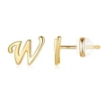 thumbnail image 1 of Fiudx Pendientes de Oro con 26 Letras Del Alfabeto y Acabado Chapado En Oro para Mujer, 1 of 3