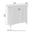 thumbnail image 6 of Small Storage Cabinet with Doors and Shelves, Antique White, 2-Door Accent Chest for Home Office, Living Room, Entryway, 6 of 6