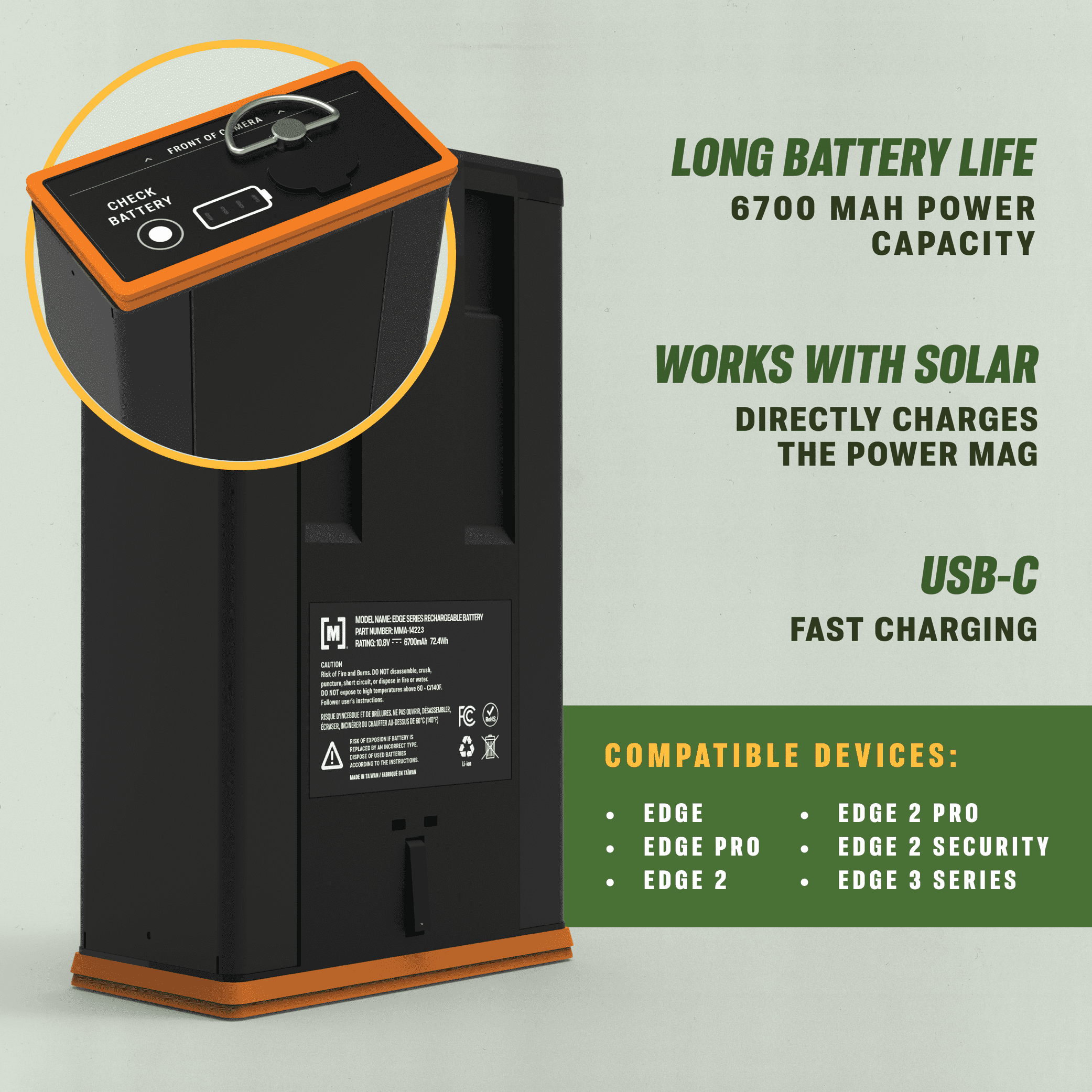 Moultrie Power Mag II Plus Lithium Trail Camera Battery