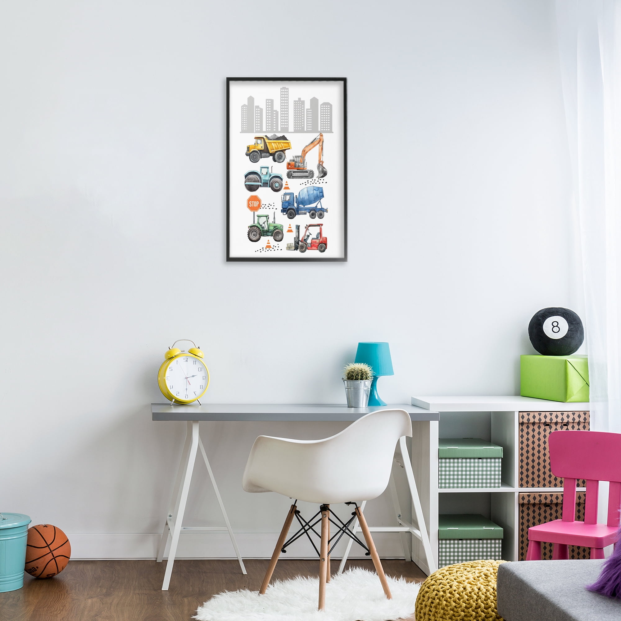 Stupell Industries City Keeps Moving Black Framed Giclee Art, design by Christine Simpson Art