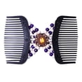 thumbnail image 1 of de Peines dobles para el cabello Clips elásticos mágicos, Peines laterales elásticos deslizantes para el cabello Peinetas para el cabel Púrpura Soledad Peine mágico para el cabello, 1 of 7