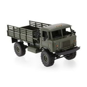 WPL B-24 2.4Ghz Remote Control 1/16 Military Truck 4x4 Off-Road Crawler (Green)