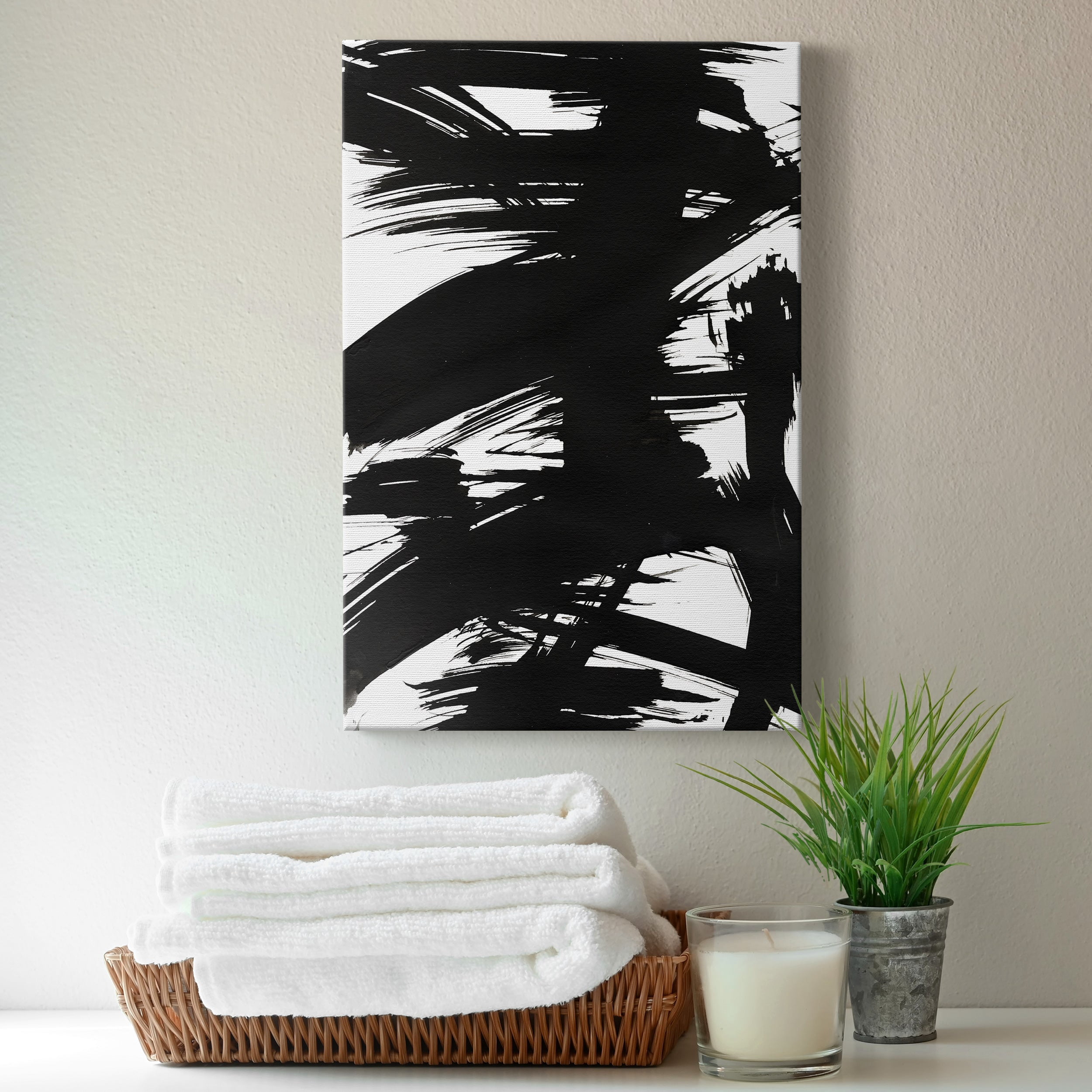 Black Bamboo I Premium Gallery Wrapped Canvas - Ready to Hang