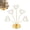 Golden, variant on Desktop Photo Tree Holder with 5 Heart-Shaped Clips, Metal Money and Gift Card Display Stand, Memo Note Picture Frame for Wedding Table Numbers and Office