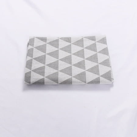 

Livesture Plaid table mat placemat napkin Gray triangle 50x100cm