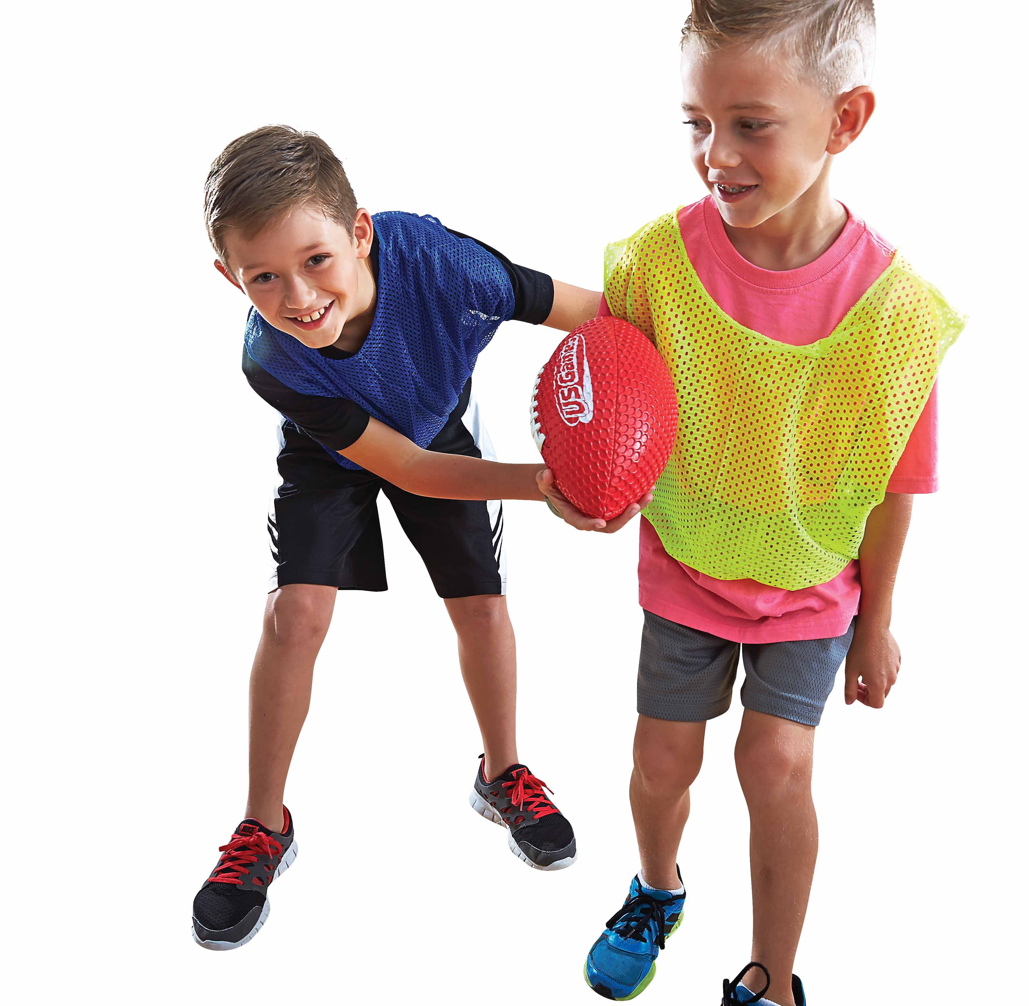 US Games EZ Grab Junior Multicolor Footballs, 6-Pack
