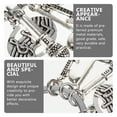 thumbnail image 4 of Guitar Keychain Music Instrument Pendant Metal Fashion Backpack Wallet Student Ring Set of 5, 4 of 6