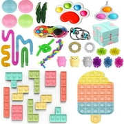 hirigin Press Type Decompression Toys Set Early Learning Fidget Game