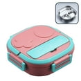 thumbnail image 1 of Boovnll Bento Box, Outdoor Tableware 304 Portable Stainless Steel Lunch Box Dinner Children's Robot Shaped Lunch Box with Portable Three Spaces, Bento Box Adult, 1 of 2