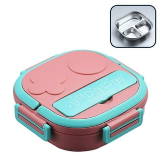 SHELLTON Portable Food Warmer School Lunch Box Bento Thermal Insulated Food  Container Stainless Steel Insulated Square Lunch Box for Children, Kids