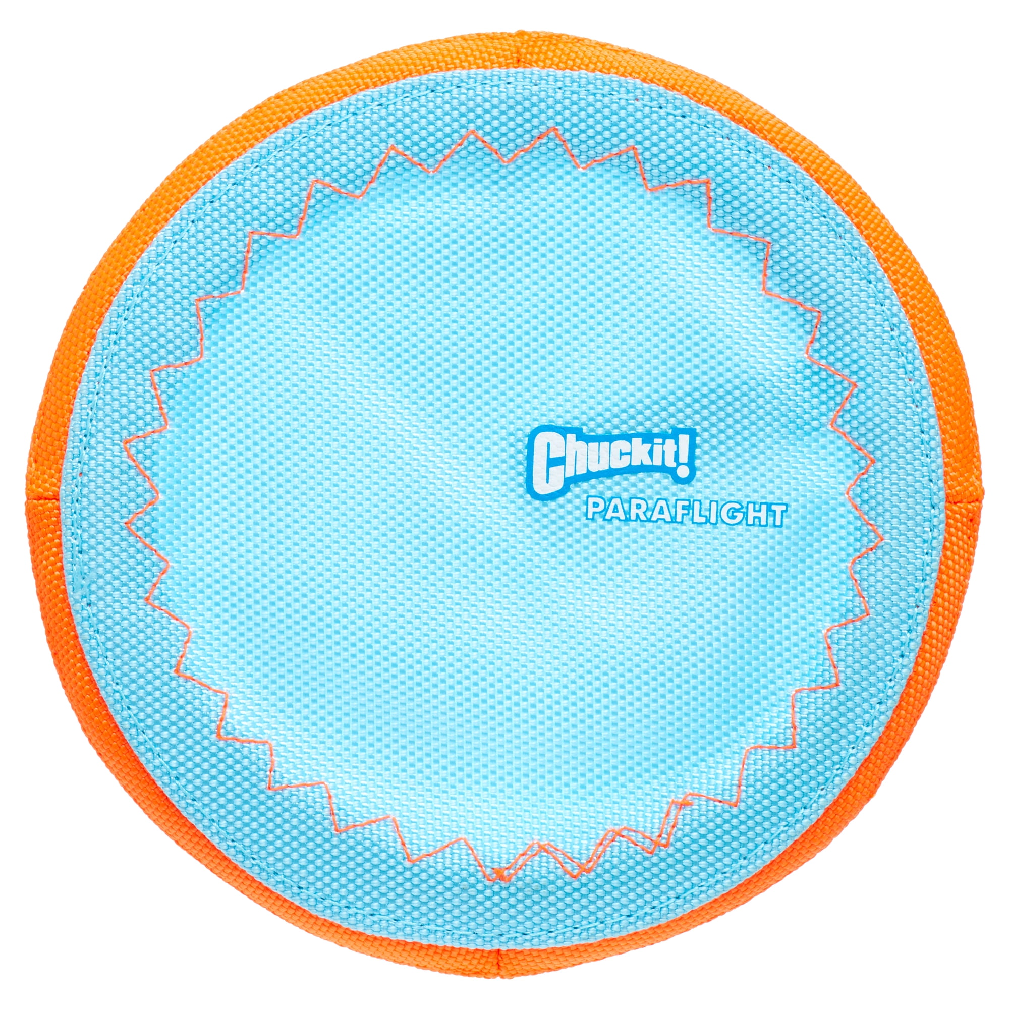 Chuckit! Paraflight Flying Disc Outdoor Dog Toy for Pools, Small (6.5"), for Dogs and Puppies 20-60 lb, Orange and Blue
