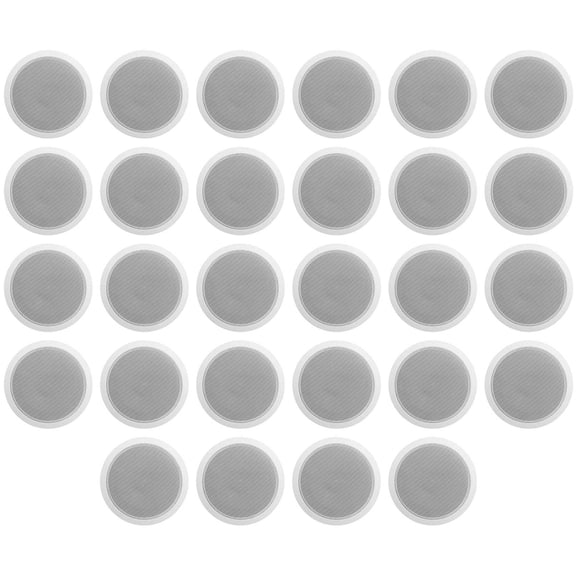 28) Rockville CCL6T White 70V 6" Commercial Ceiling Speakers 4 Restaurant/Office