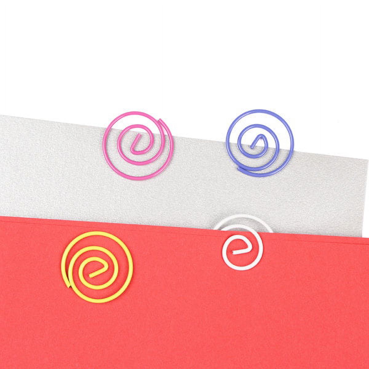 JAM Paper Round Medium Paper Clips, Assorted Colors, 9 Packs of 50, 1"