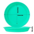 thumbnail image 3 of Flower Pot Saucer 11.5 Inch Round Tray Durable Water Catcher for Pots Indoor Outdoor Use Tray for Houseplants Gardening Decorations, 3 of 5