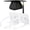 White Graduation Cap Headband 2p, variant on PUNCHMAN Graduation Cap Headband Insert- Black 1 Pack Firm Anti-fall Hair Band,Graduation Hat Headband Holder for Secure Grad Cap And Hairstyle,Hat Accessories for Graduates,Students,Girls