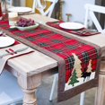 thumbnail image 3 of Decoración de camino de mesa navideño Muñeco de gnomo navideño sin rostro Mantel de mesa navideño acogedor Decoración de mesa para Navidad 33 x 180CM （Rojo）, 3 of 4