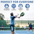 thumbnail image 4 of Rackets  Paddles Set of 2 Wooden  Rackets with Balls and Mesh Storage Bag for Beginners, 4 of 6