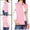 Pink, variant on Unique Bargains Women's Stand Collar Lightweight Gilet Quilted Zip Vest
