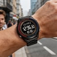 thumbnail image 2 of Luminous Multifunctional Digital Sports Watch, waterproof chronograph watch with alarm countdown, soft silicone strap for outdoor use,,Multicolor E, 2 of 5