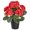 Red, variant on HonorHut Artificial Potted Plant Garden Plants Decor Flowers Planter Pot Outdoors Spring Summer Decoration For Office Room Kitchen Red